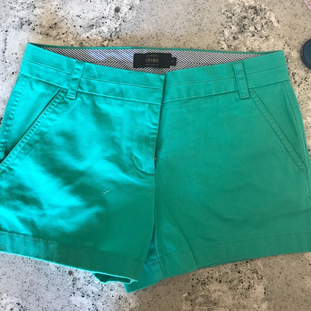 J. Crew Vibrant Teal Chino Shorts